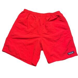Patagonia Shorts Adult Small Red 6" Inseam Baggies Swim Trunks Lights Men